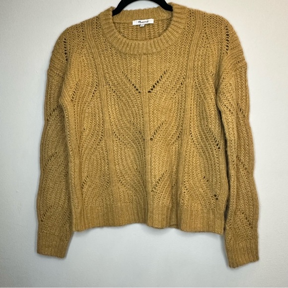 Madewell Sweaters - NEW Madewell Charley Alpaca Blend Pullover Sweater Mustard Size XXS MSRP $98
